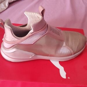 Used Rose Gold Puma Sneakers